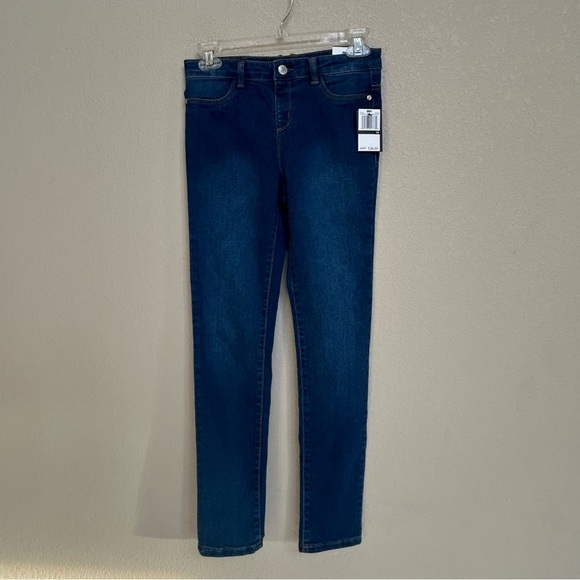 NWT DKNY Girls Full Length Regular Rise Stretch Denim Jeans 14 - Endless Sky - Picture 1 of 10